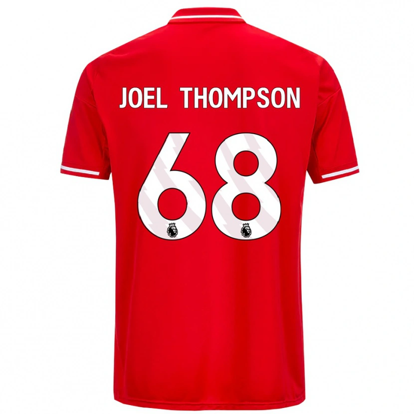 Danxen Homem Camisola Joel Thompson #68 Vermelho Branco Principal 2025/26 Camisa