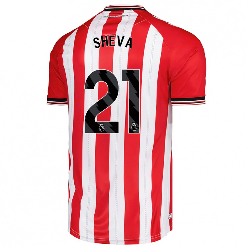 Danxen Homem Camisola Marissa Sheva #21 Vermelho Branco Principal 2025/26 Camisa