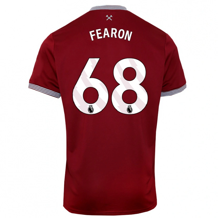 Danxen Homem Camisola Preston Fearon #68 Borgonha Branco Principal 2025/26 Camisa