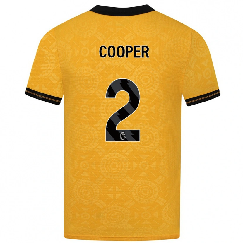 Danxen Homem Camisola Laura Cooper #2 Amarelo Preto Principal 2025/26 Camisa