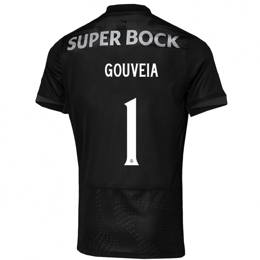 Danxen Homem Camisola Miguel Gouveia #1 Preto Branco Alternativa 2025/26 Camisa
