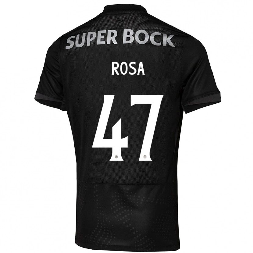 Danxen Homem Camisola Mariana Rosa #47 Preto Branco Alternativa 2025/26 Camisa