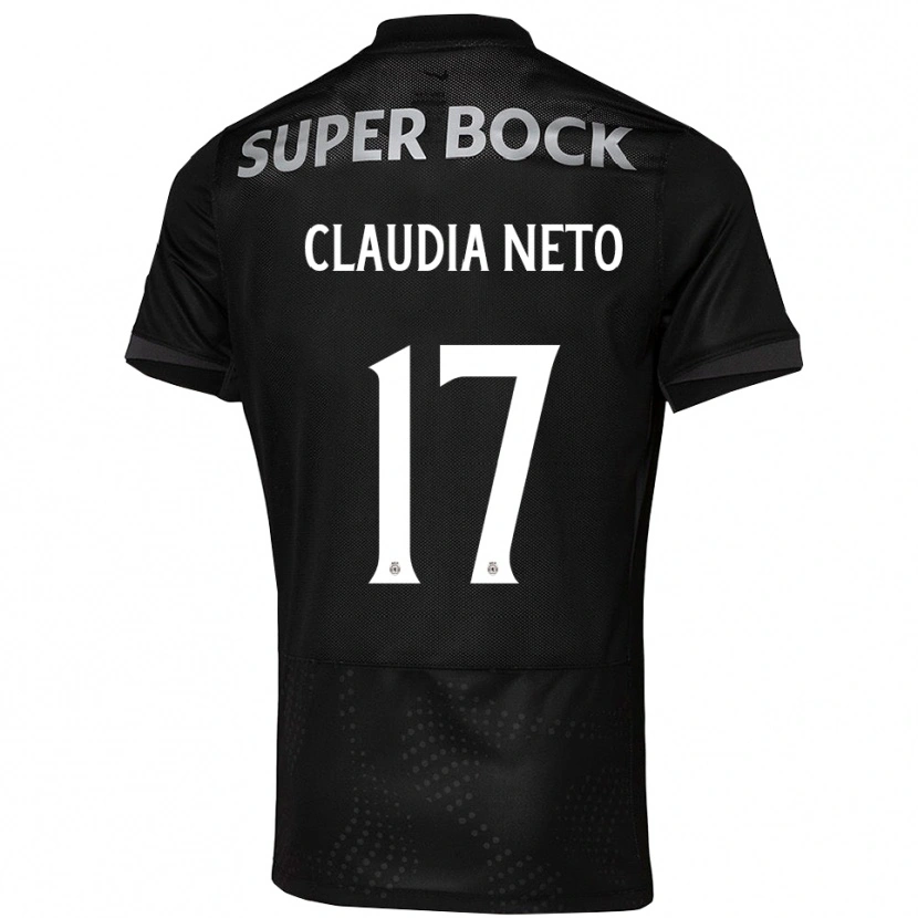 Danxen Homem Camisola Cláudia Teresa Pires Neto #17 Preto Branco Alternativa 2025/26 Camisa