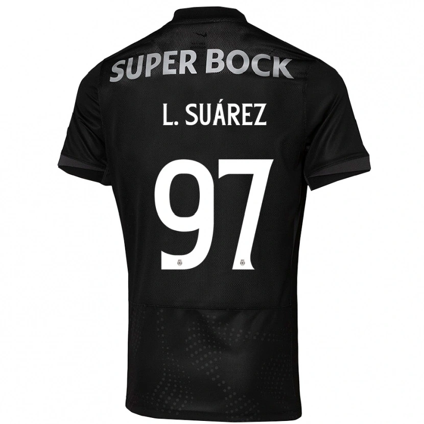 Danxen Homem Camisola Luis Suárez #97 Preto Branco Alternativa 2025/26 Camisa