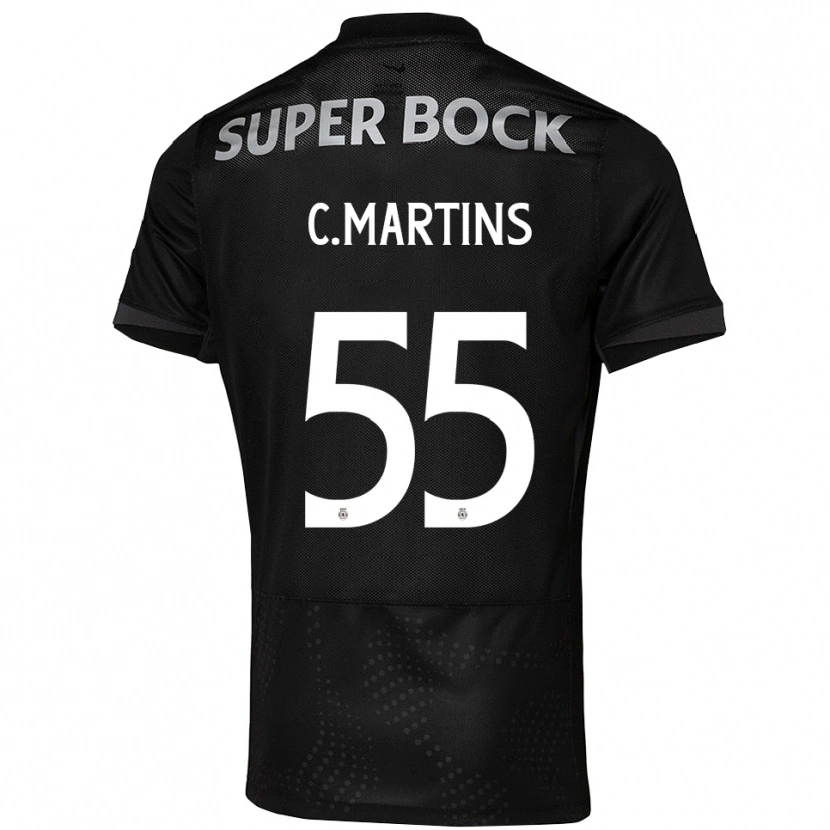 Danxen Homem Camisola Carolina Martins #55 Preto Branco Alternativa 2025/26 Camisa