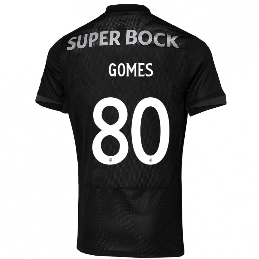 Danxen Homem Camisola Luís Gomes #80 Preto Branco Alternativa 2025/26 Camisa