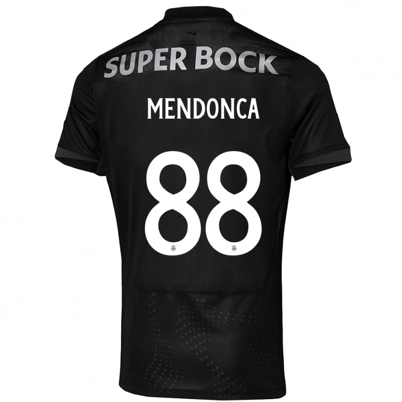 Danxen Homem Camisola Manuel Mendonça #88 Preto Branco Alternativa 2025/26 Camisa