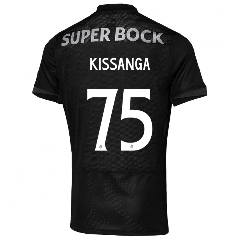 Danxen Homem Camisola Manuel Kissanga #75 Preto Branco Alternativa 2025/26 Camisa