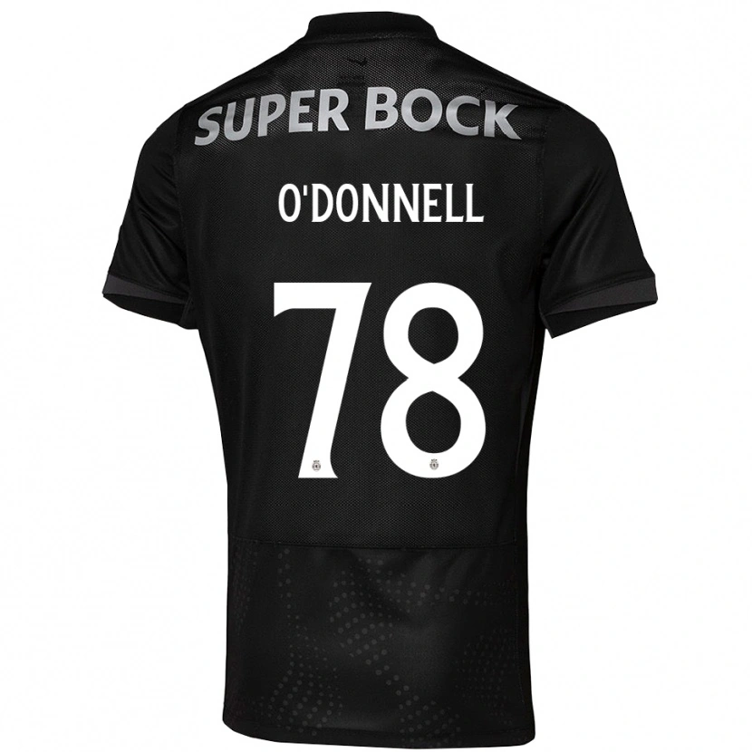 Danxen Homem Camisola Miri O'donnell #78 Preto Branco Alternativa 2025/26 Camisa
