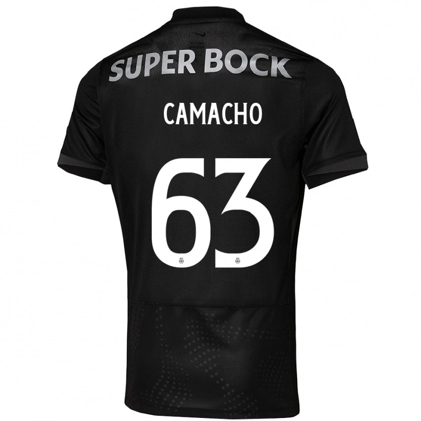Danxen Homem Camisola Rafael Camacho #63 Preto Branco Alternativa 2025/26 Camisa