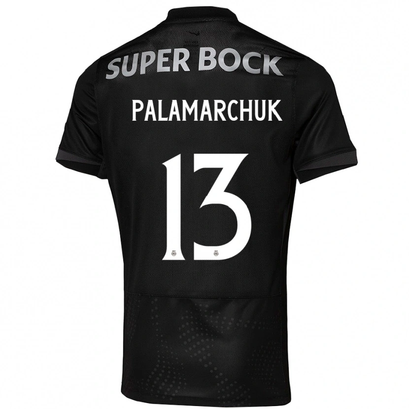 Danxen Homem Camisola Cristiano Vitaly Palamarchuk #13 Preto Branco Alternativa 2025/26 Camisa