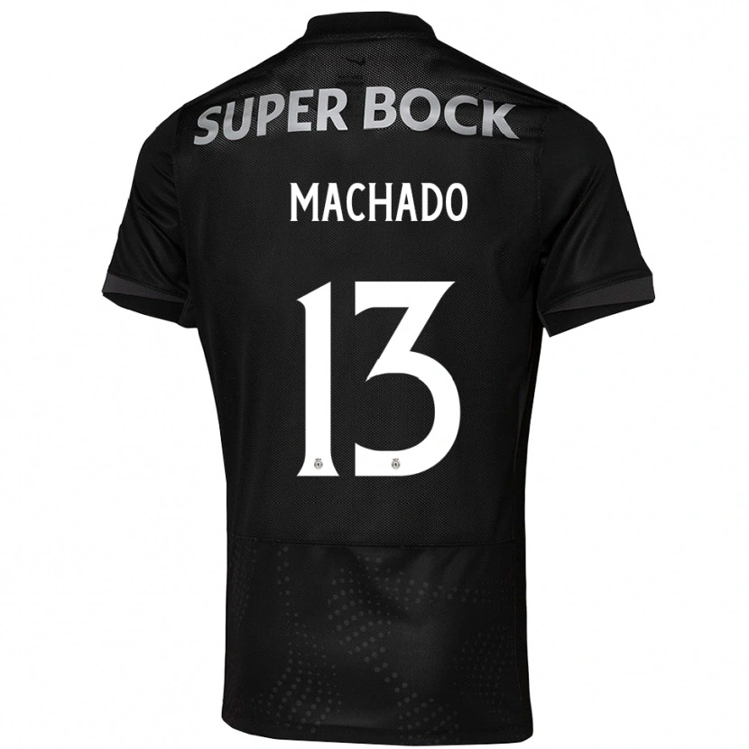 Danxen Homem Camisola Francisco Machado #13 Preto Branco Alternativa 2025/26 Camisa