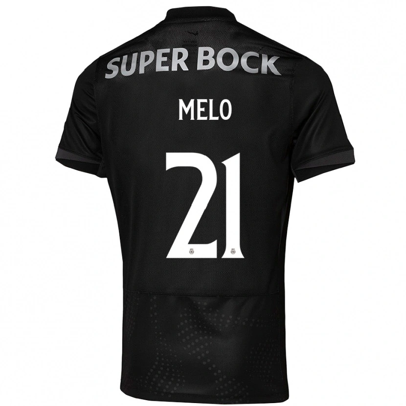 Danxen Homem Camisola Gabriel Melo #21 Preto Branco Alternativa 2025/26 Camisa