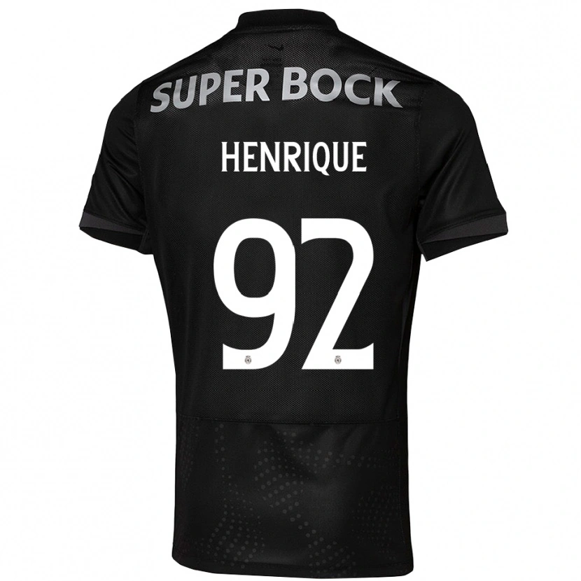 Danxen Homem Camisola Eduardo Henrique #92 Preto Branco Alternativa 2025/26 Camisa