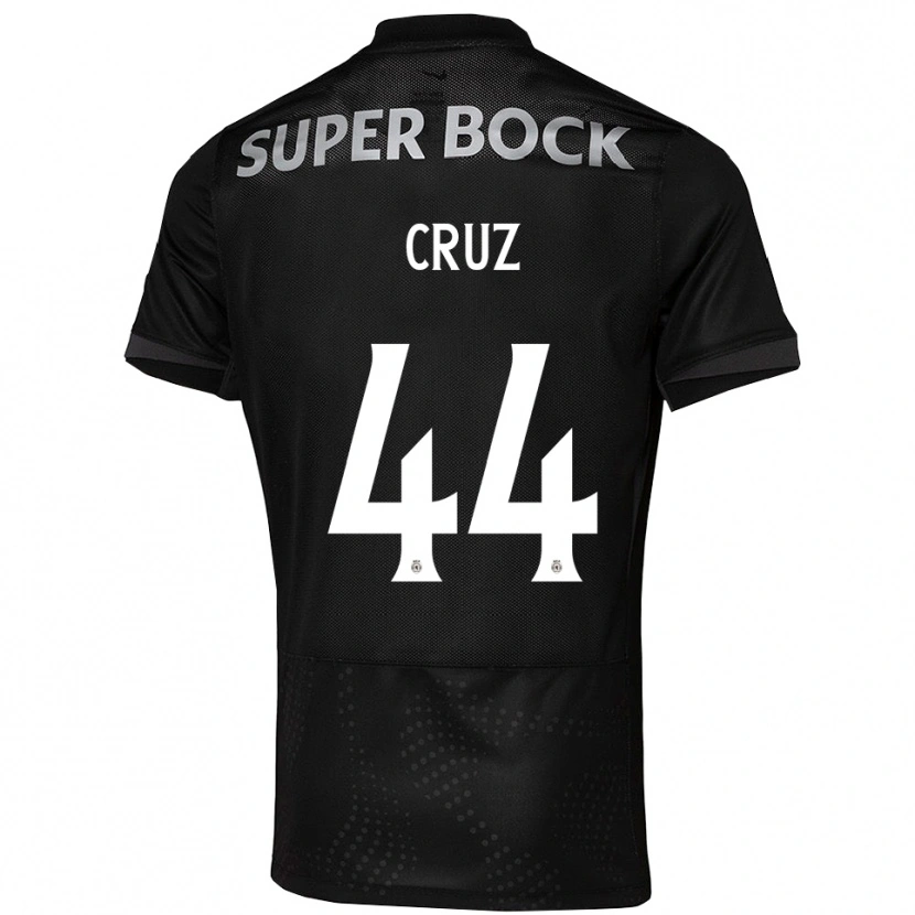Danxen Homem Camisola Marco Cruz #44 Preto Branco Alternativa 2025/26 Camisa