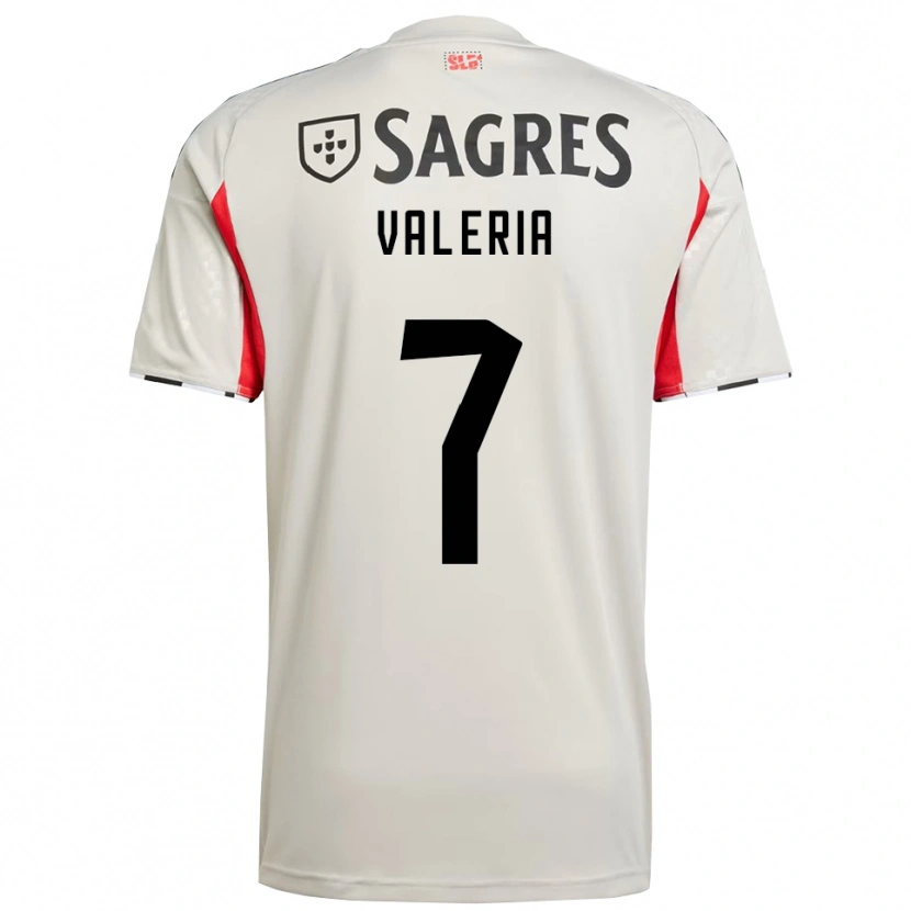 Danxen Homem Camisola Valeria #7 Branco Sujo Vermelho Alternativa 2025/26 Camisa