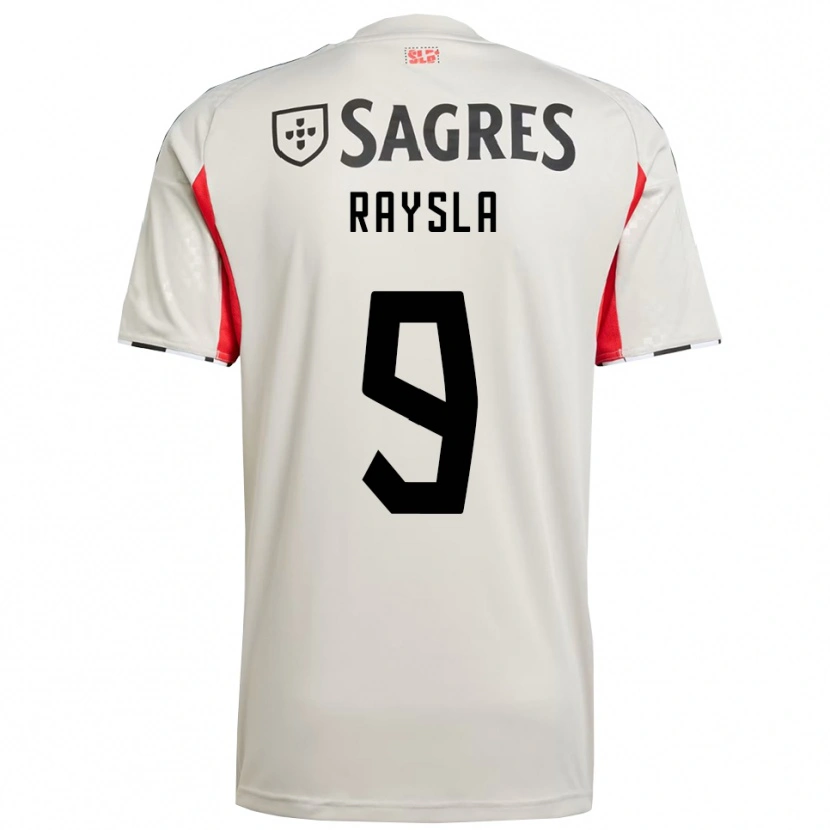 Danxen Homem Camisola Nycole Raysla #9 Branco Sujo Vermelho Alternativa 2025/26 Camisa