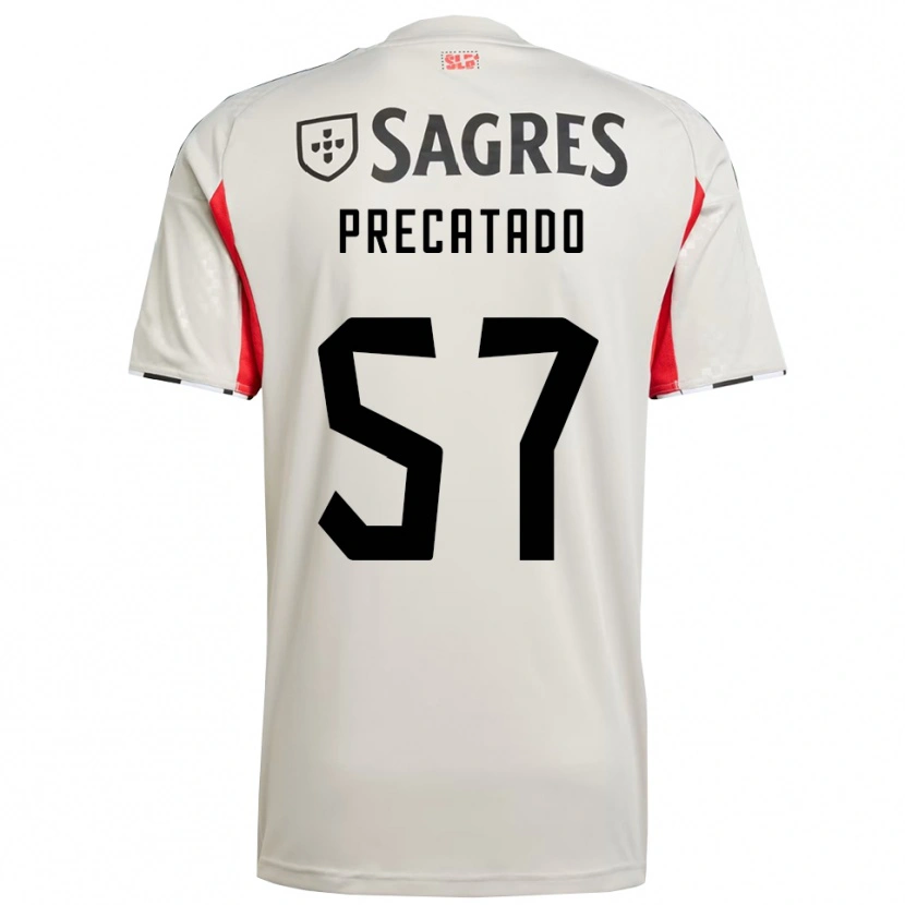 Danxen Homem Camisola Precatado #57 Branco Sujo Vermelho Alternativa 2025/26 Camisa
