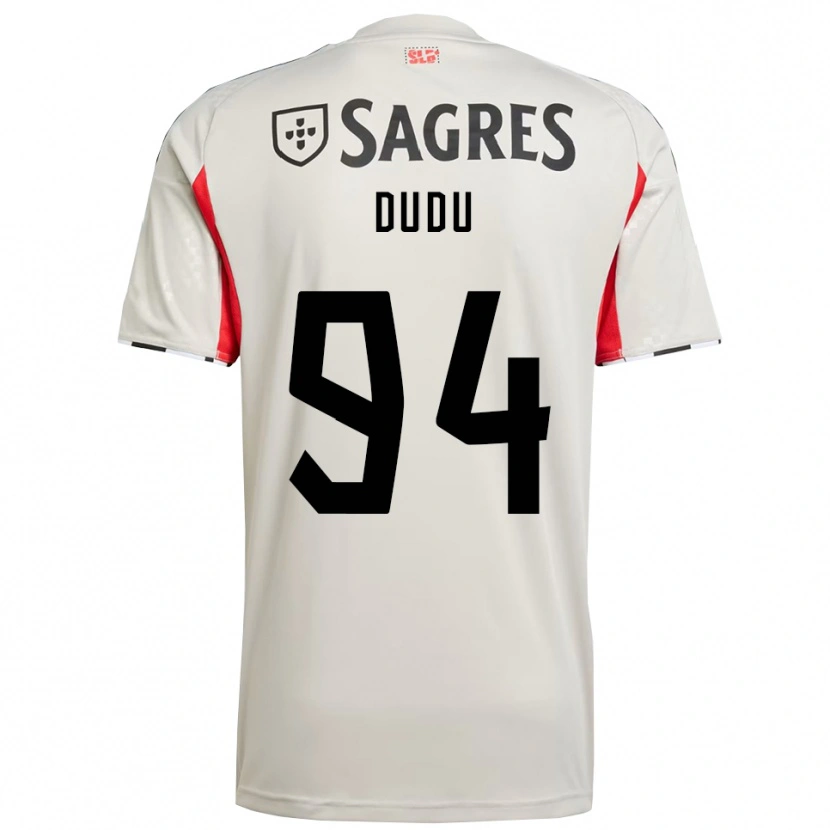 Danxen Homem Camisola Dudu #94 Branco Sujo Vermelho Alternativa 2025/26 Camisa