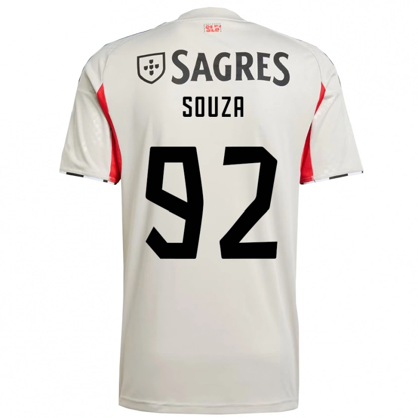 Danxen Homem Camisola Pedro Souza #92 Branco Sujo Vermelho Alternativa 2025/26 Camisa