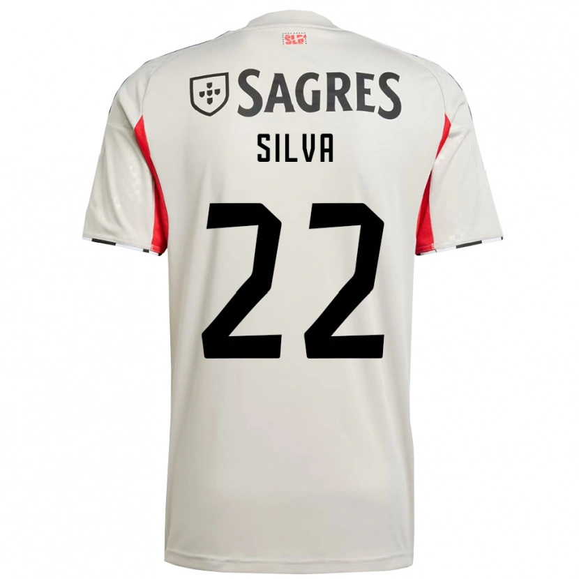 Danxen Homem Camisola Amelia Silva #22 Branco Sujo Vermelho Alternativa 2025/26 Camisa