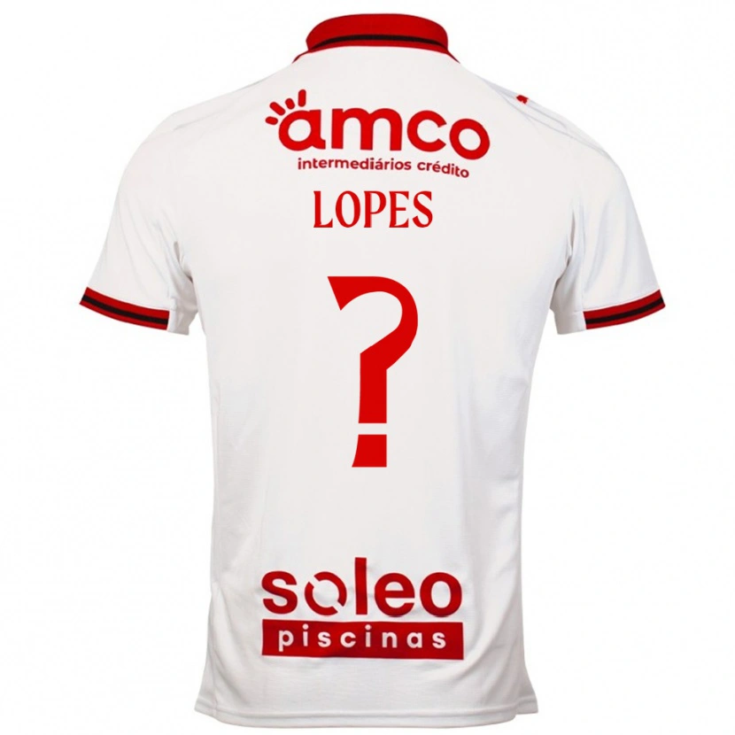 Danxen Homem Camisola Ivo Lopes #0 Branco Vermelho Alternativa 2025/26 Camisa