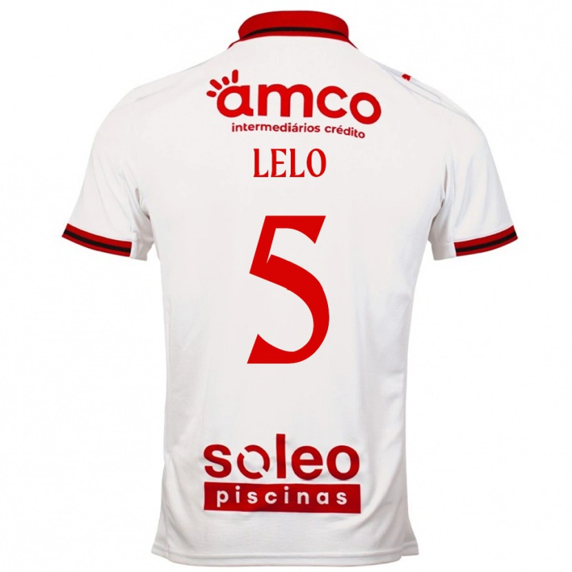 Danxen Homem Camisola Leonardo Lelo #5 Branco Vermelho Alternativa 2025/26 Camisa