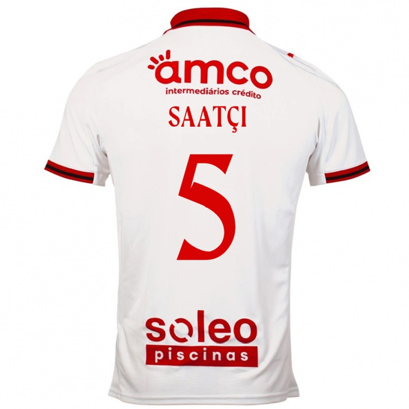 Danxen Homem Camisola Serdar Saatçı #5 Branco Vermelho Alternativa 2025/26 Camisa