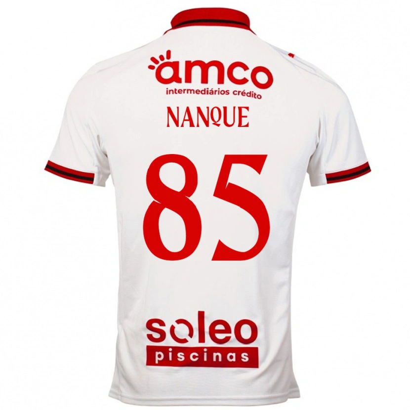 Danxen Homem Camisola Edgar Nanque #85 Branco Vermelho Alternativa 2025/26 Camisa