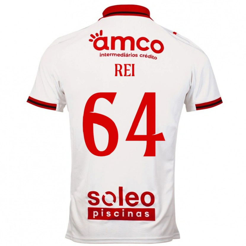Danxen Homem Camisola Ricardo Rei #64 Branco Vermelho Alternativa 2025/26 Camisa