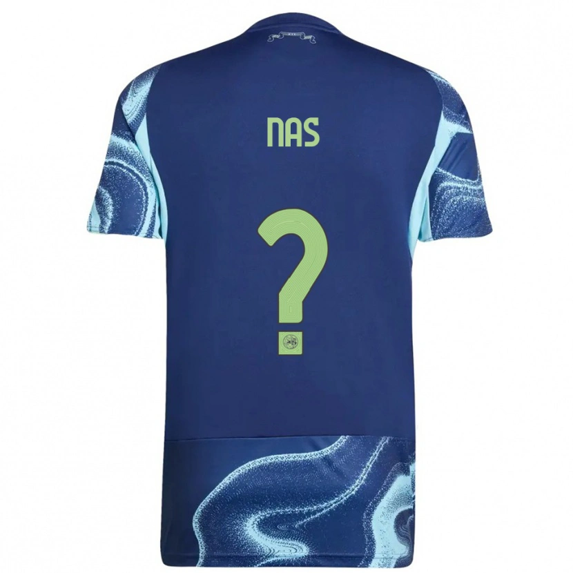 Danxen Homem Camisola Luca Nas #0 Marinho Azul Celeste Alternativa 2025/26 Camisa