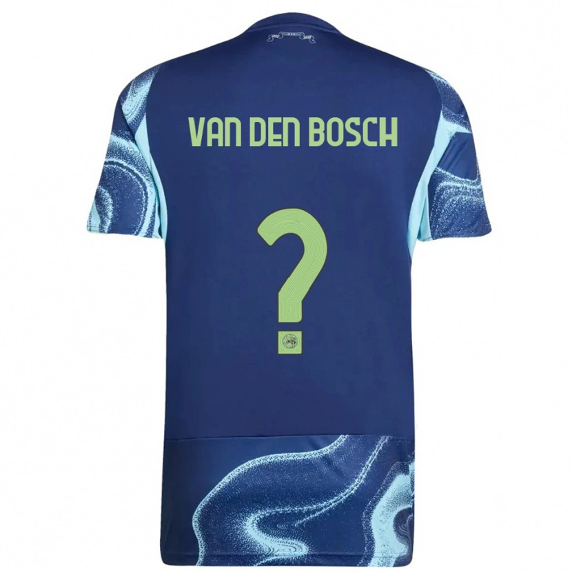 Danxen Homem Camisola Frederico Van Den Bosch #0 Marinho Azul Celeste Alternativa 2025/26 Camisa