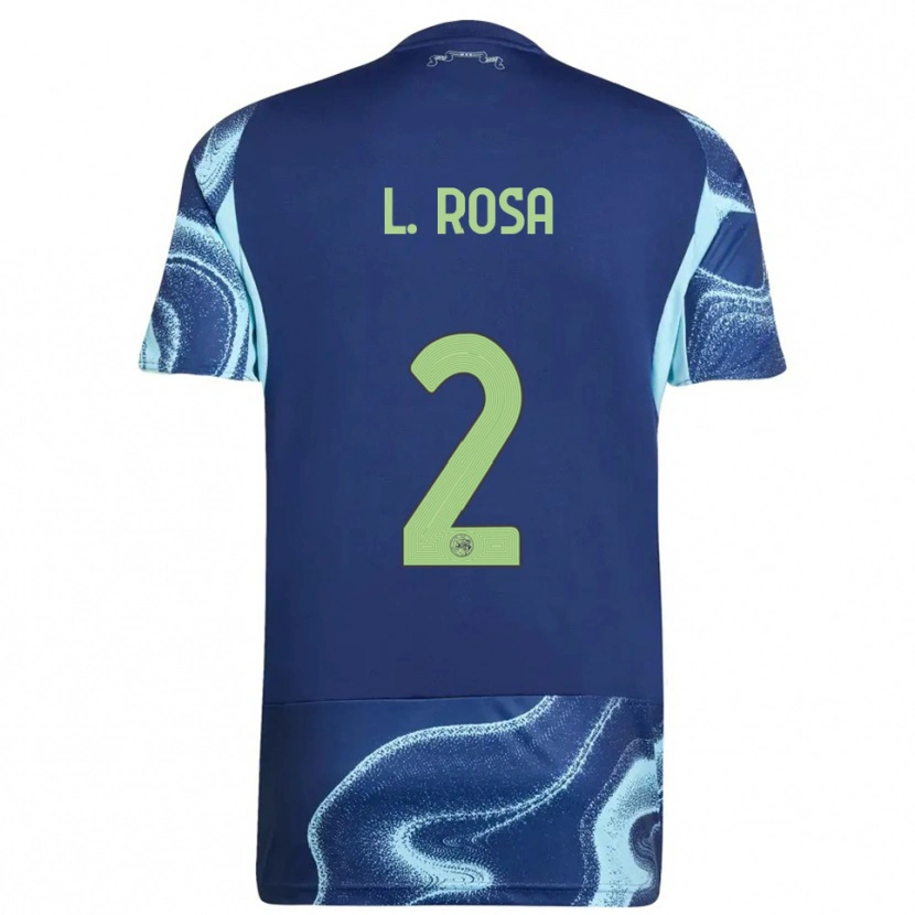 Danxen Homem Camisola Lucas Rosa #2 Marinho Azul Celeste Alternativa 2025/26 Camisa