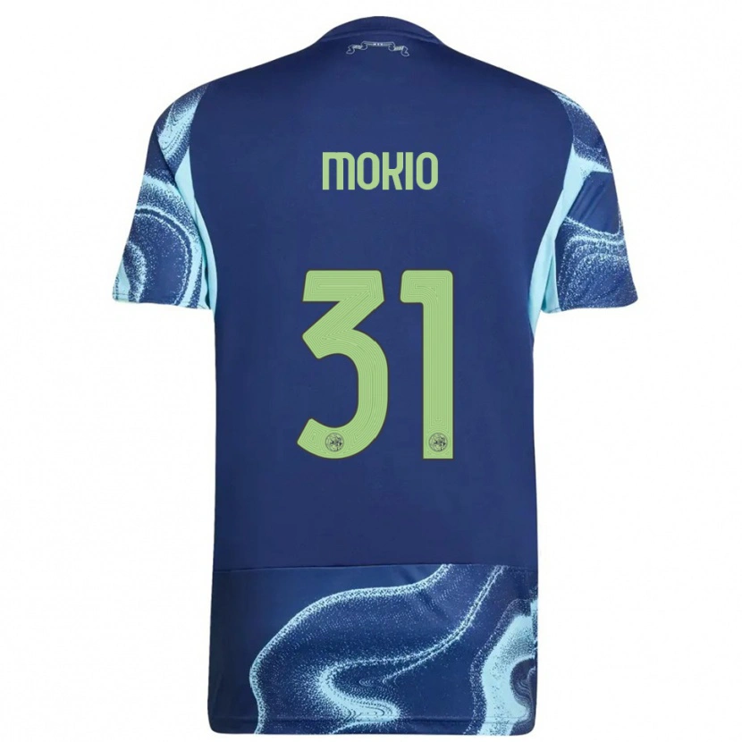 Danxen Homem Camisola Jorthy Mokio #31 Marinho Azul Celeste Alternativa 2025/26 Camisa