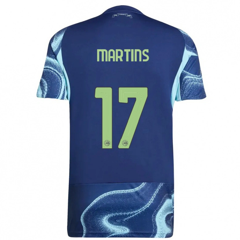 Danxen Homem Camisola Lilinho Martins #17 Marinho Azul Celeste Alternativa 2025/26 Camisa