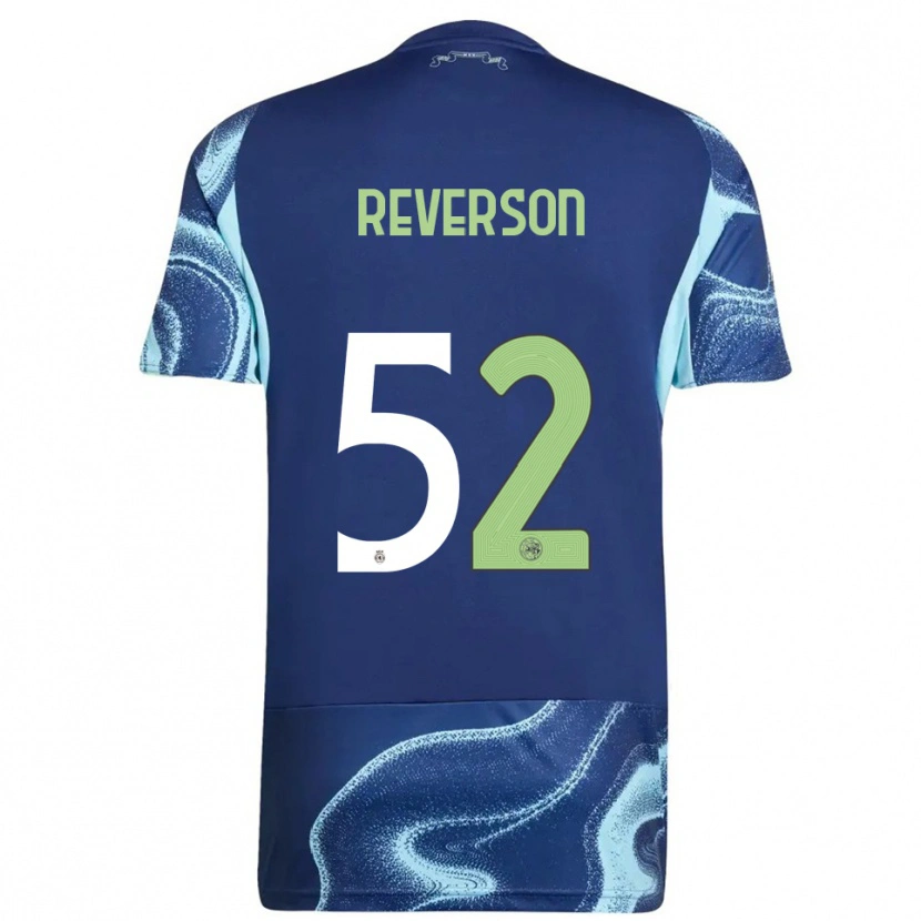 Danxen Homem Camisola Paul Reverson #52 Marinho Azul Celeste Alternativa 2025/26 Camisa