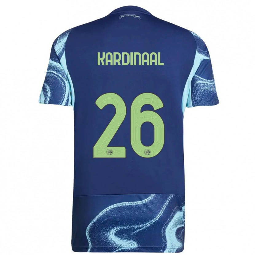 Danxen Homem Camisola Isa Kardinaal #26 Marinho Azul Celeste Alternativa 2025/26 Camisa