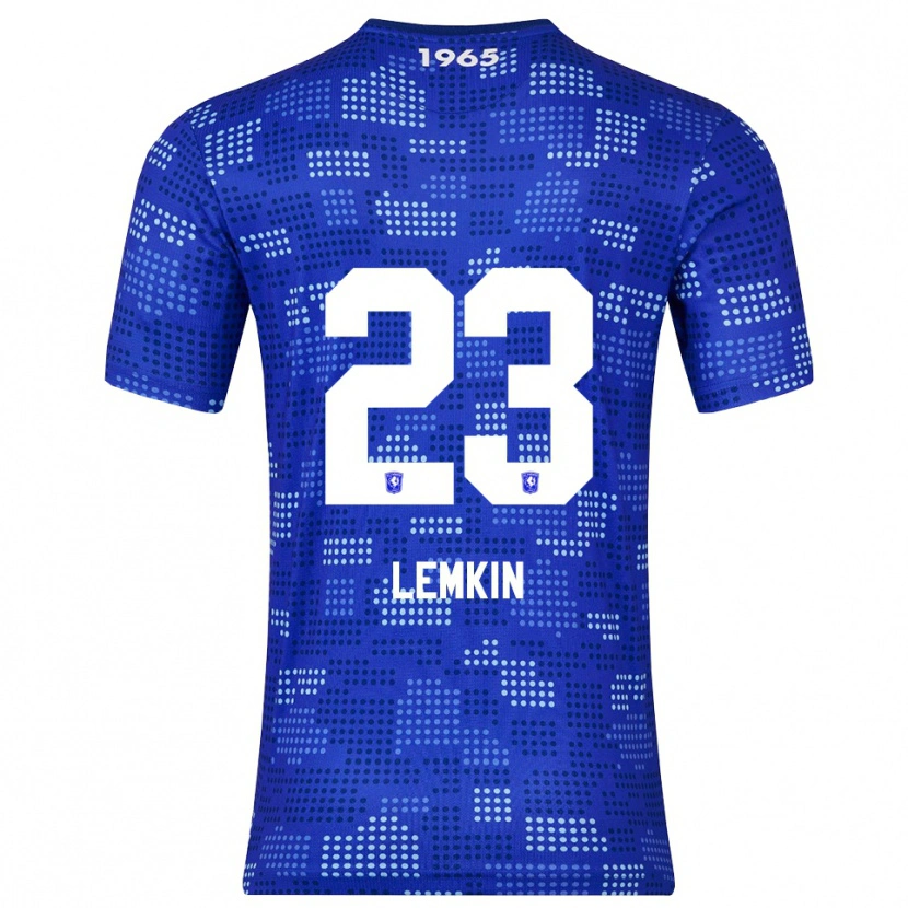 Danxen Homem Camisola Stav Lemkin #23 Azul Azul Celeste Alternativa 2025/26 Camisa