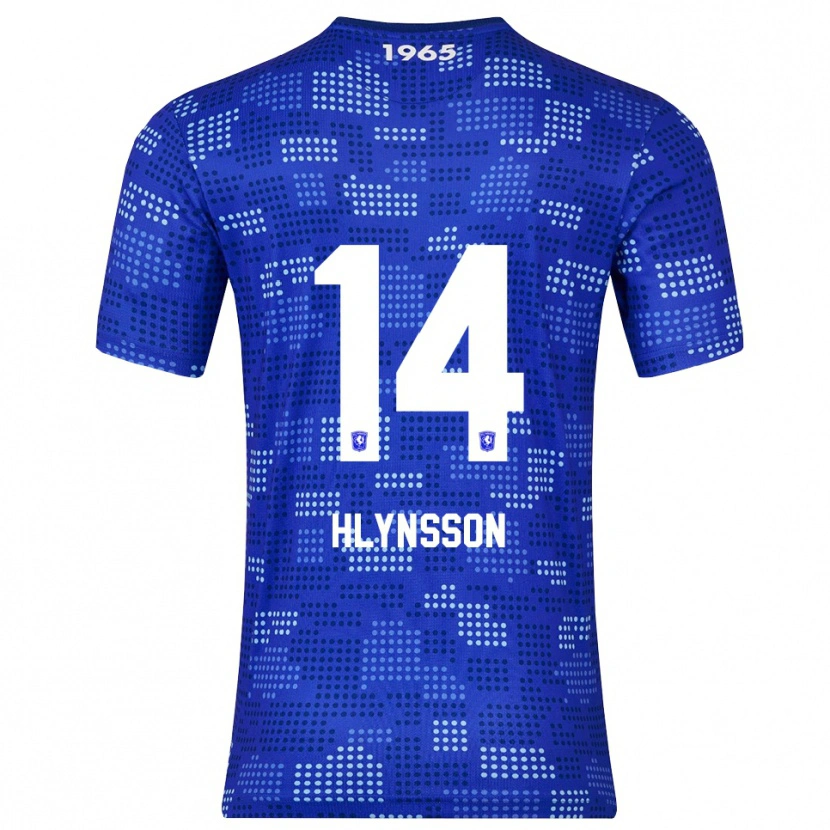 Danxen Homem Camisola Kristian Hlynsson #14 Azul Azul Celeste Alternativa 2025/26 Camisa
