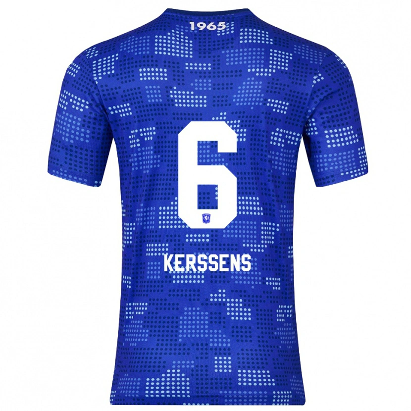 Danxen Homem Camisola Tom Kerssens #6 Azul Azul Celeste Alternativa 2025/26 Camisa