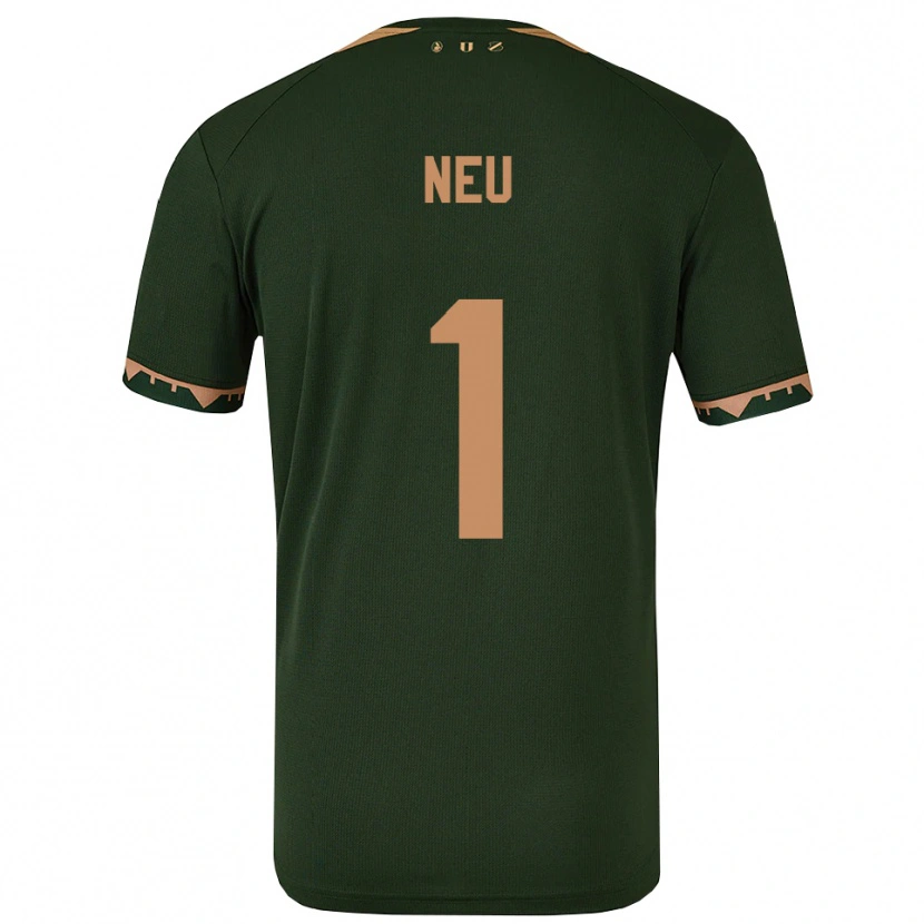 Danxen Homem Camisola Luca Neu #1 Verde Dourado Alternativa 2025/26 Camisa