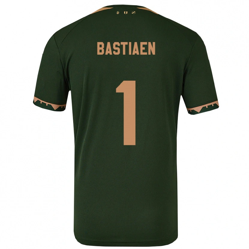 Danxen Homem Camisola Femke Bastiaen #1 Verde Dourado Alternativa 2025/26 Camisa