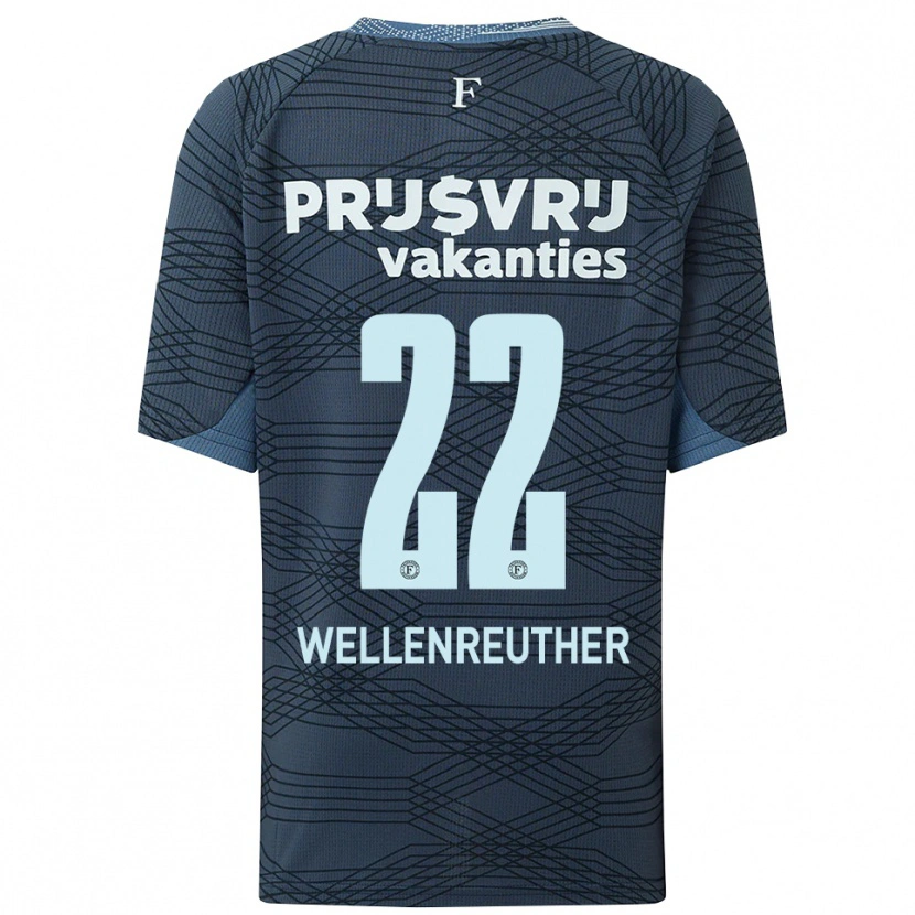 Danxen Homem Camisola Timon Wellenreuther #22 Preto Cinza Alternativa 2025/26 Camisa