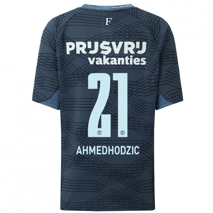Danxen Homem Camisola Anel Ahmedhodzic #21 Preto Cinza Alternativa 2025/26 Camisa