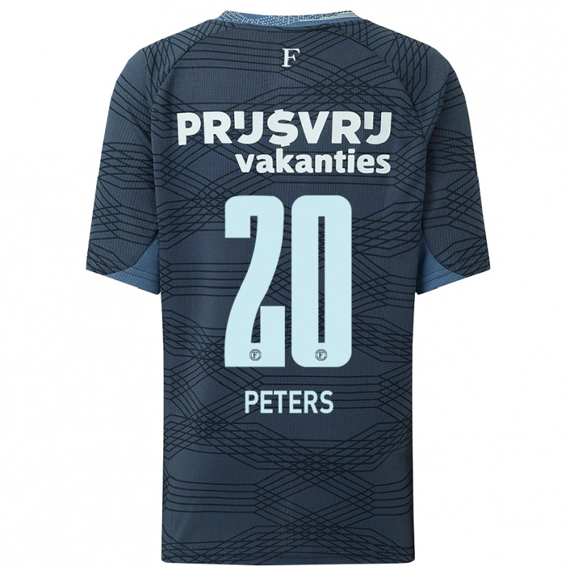 Danxen Homem Camisola Emeka Peters #20 Preto Cinza Alternativa 2025/26 Camisa