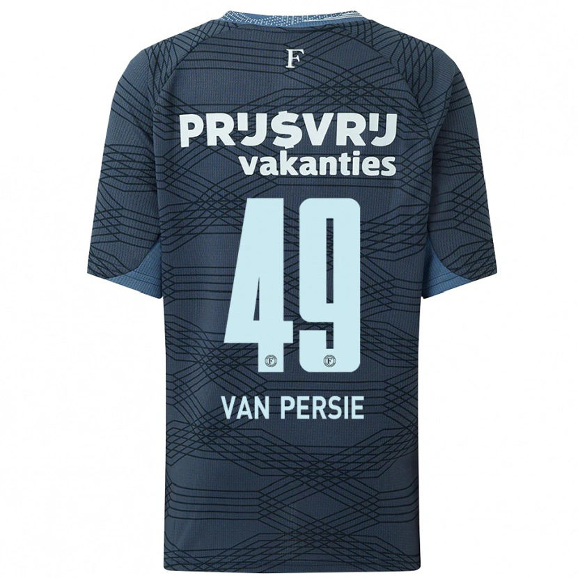 Danxen Homem Camisola Shaqueel Van Persie #49 Preto Cinza Alternativa 2025/26 Camisa