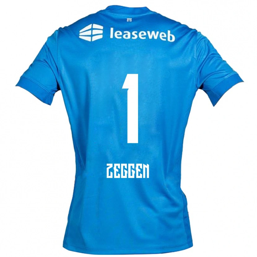 Danxen Homem Camisola Kiyani Zeggen #1 Azul Branco Alternativa 2025/26 Camisa