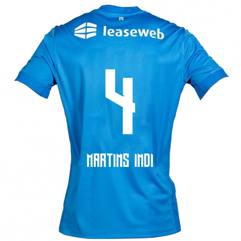 Danxen Homem Camisola Bruno Martins Indi #4 Azul Branco Alternativa 2025/26 Camisa