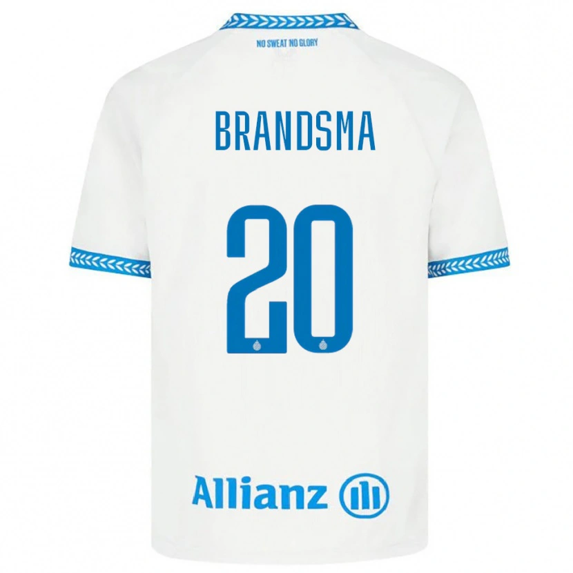 Danxen Homem Camisola Ilke Brandsma #20 Azul Branco Alternativa 2025/26 Camisa
