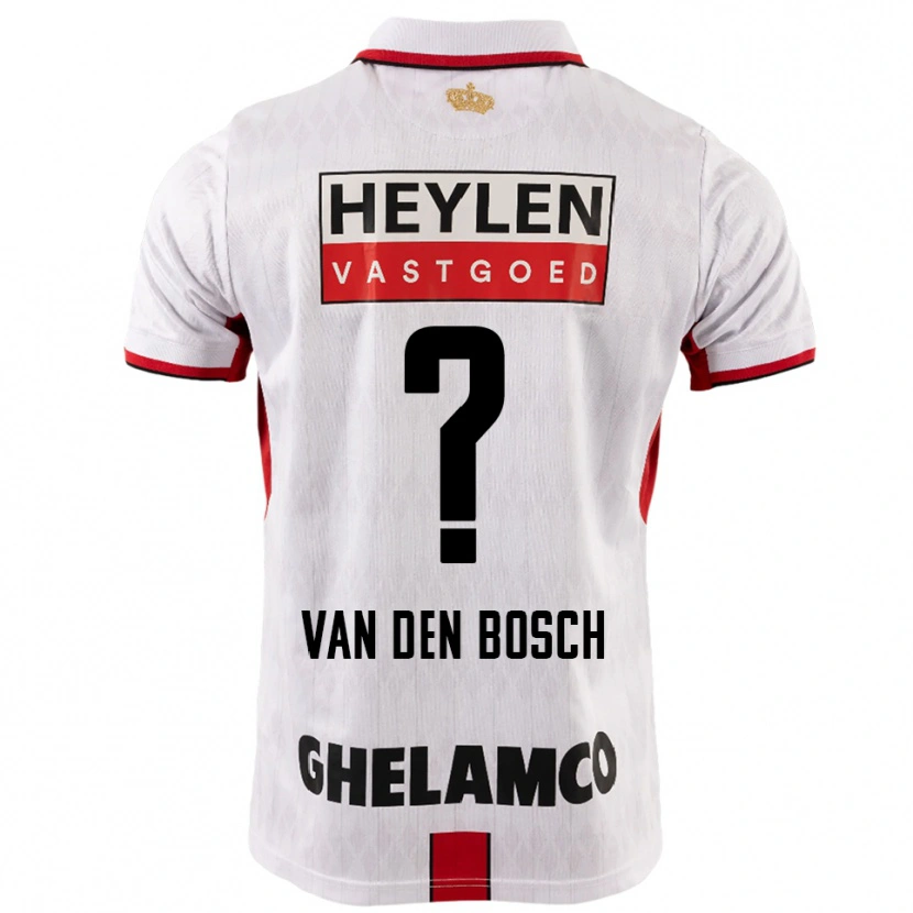 Danxen Homem Camisola Cisse Van Den Bosch #0 Branco Vermelho Alternativa 2025/26 Camisa